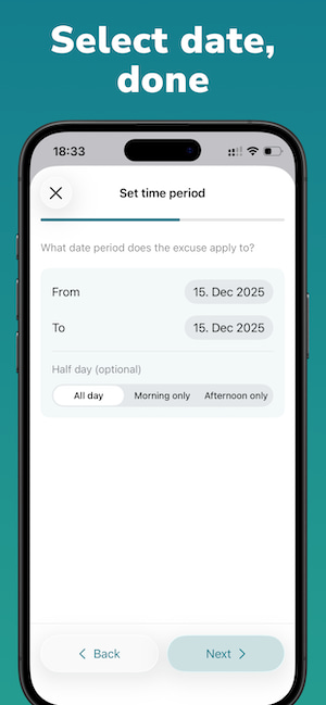 School Excuse Notes - Excuso Screenshot 3